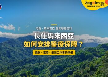 沙巴山林與雲海景色，配長住醫療保障主題