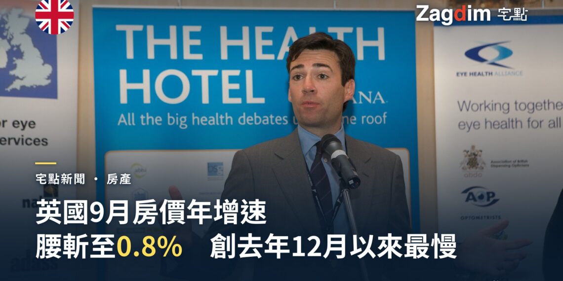 英國政治人物Andy Burnham公開場合發言,呼應英國房價年增腰斬至0.8%的新聞