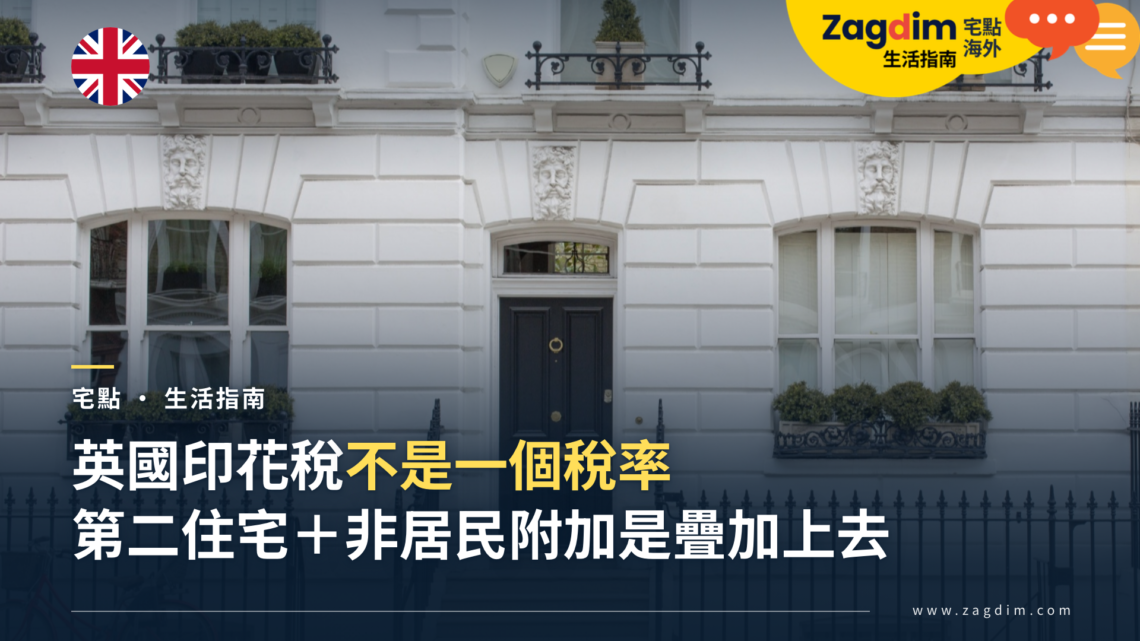 英國印花稅(SDLT)怎麼算?自住、第二套房、非英國居民、首購四種身分的稅率與實付金額